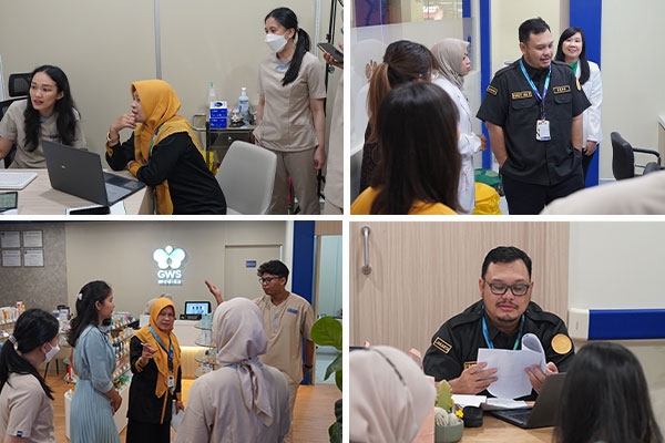 The assessment was conducted by two professional surveyors, Dr. Fredy Ied Fitriadi, M.H.Kes., and Apt. Endang Sulistyaningsih, M.Kes. 