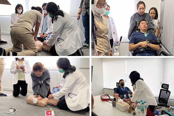 The BLS simulation encourages medical team to respond quickly and efficiently to emergencies.
