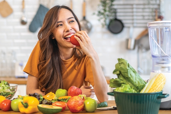 Most vitamin needs can be met by consuming protein, fruit and vegetables.