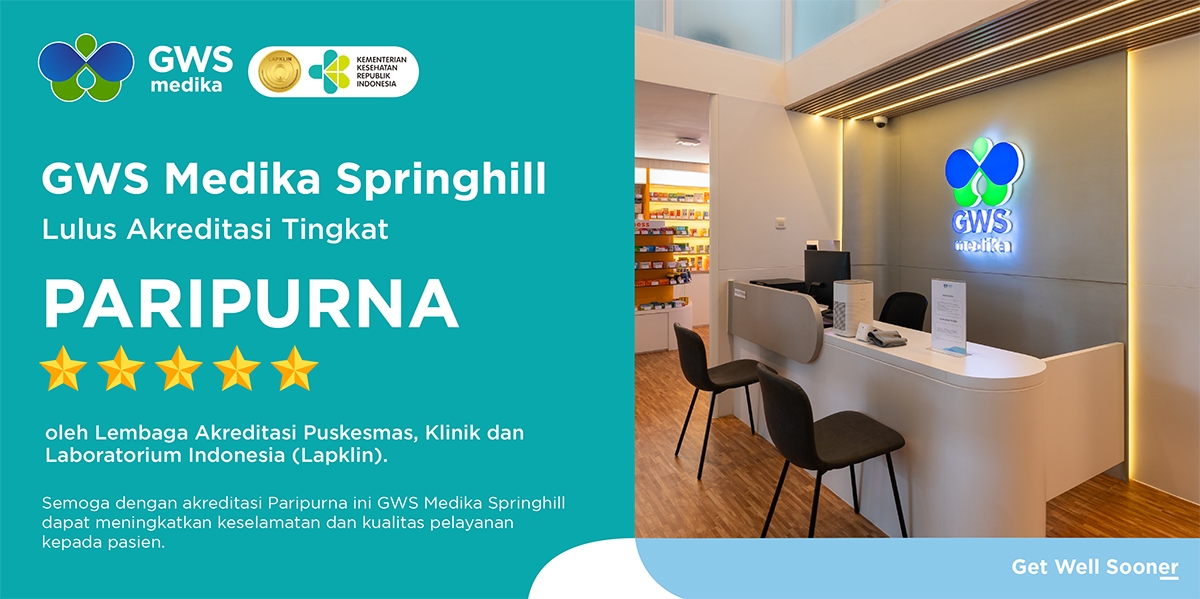 Mendapatkan akreditasi PARIPURNA merupakan wujud komitmen GWS Medika memberikan pelayanan kesehatan terbaik kepada masyarakat.