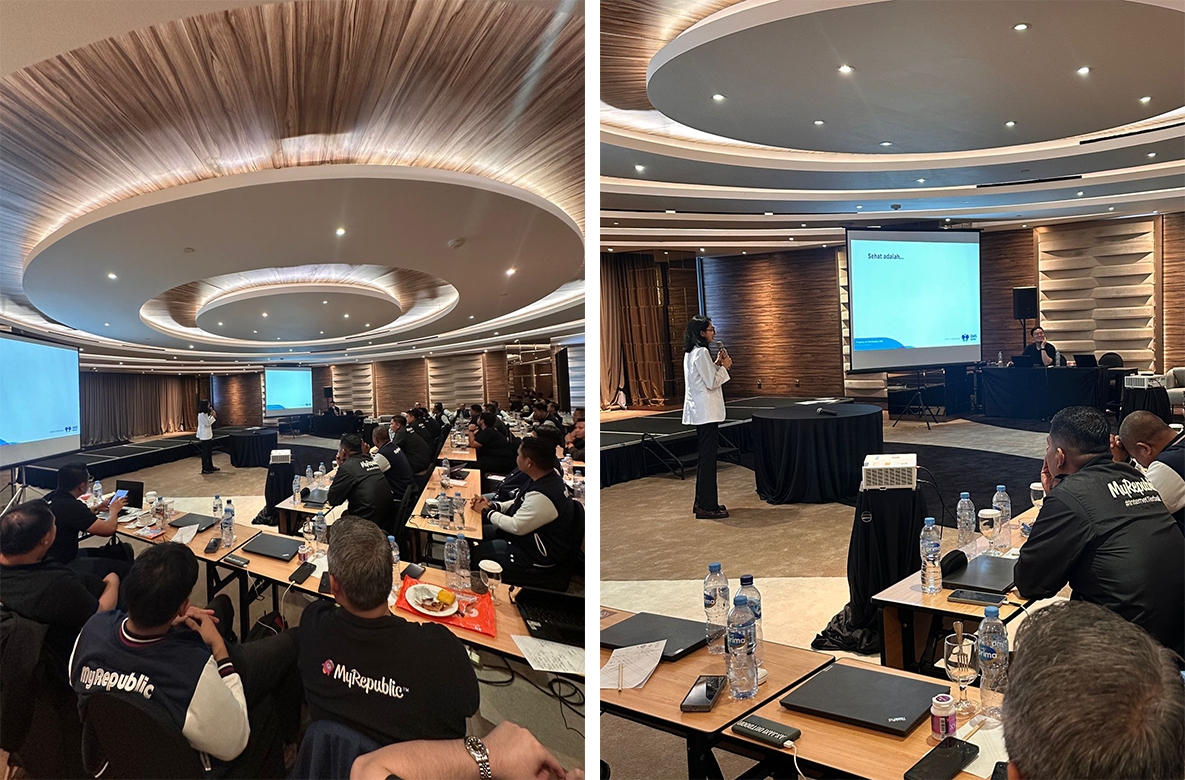 dr. Sarah Josephine underlined that being healthy means being free from illness, mentally and socially healthy.