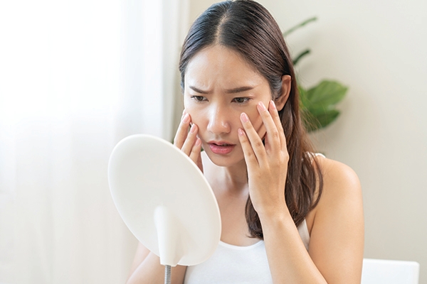 An unhealthy gut can trigger skin problems.